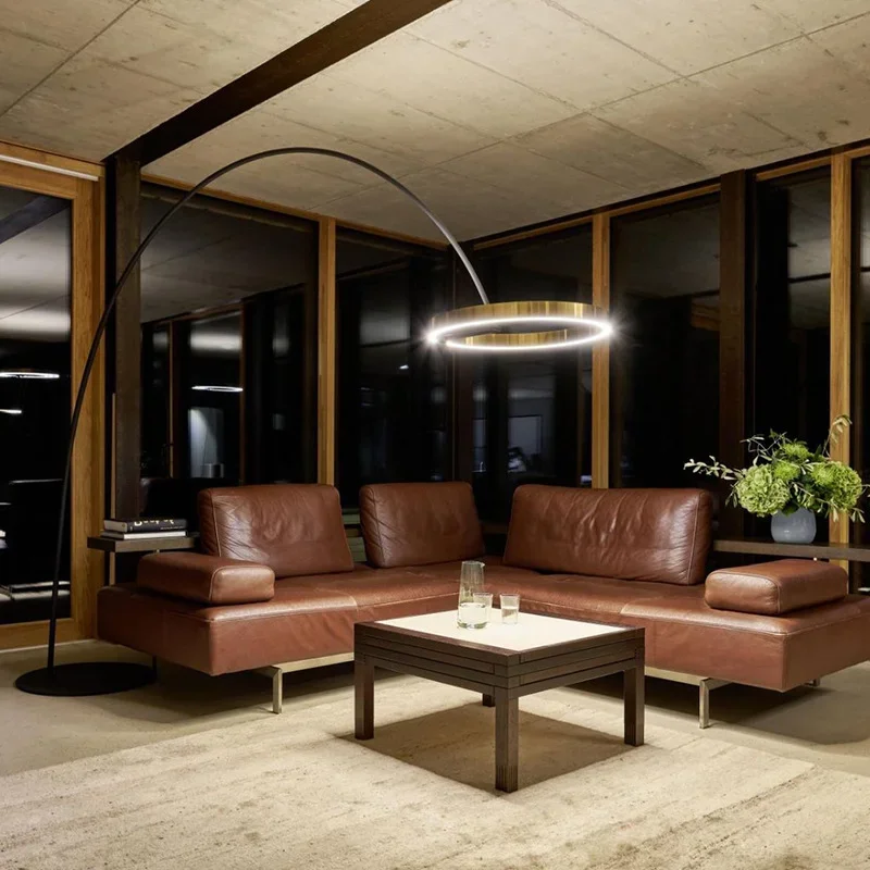 Итальянская светодиодная Напольная Лампа для правой рыбалки креативные высокие