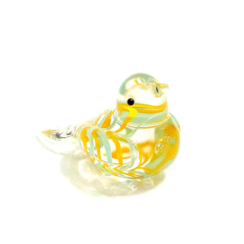 

New Murano Glass Bird Miniature Figurine Fresh Style Colorful Handmade Cute Animal Ornaments Home Fairy Garden Decor Accessories