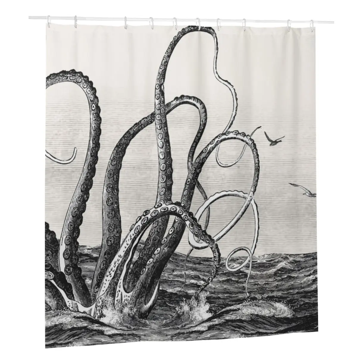 

Cthulhu Осьминог старая газета душевая занавеска s занавеска для ванной из полиэстера высокий Cthulhu Затемняющая дверь
