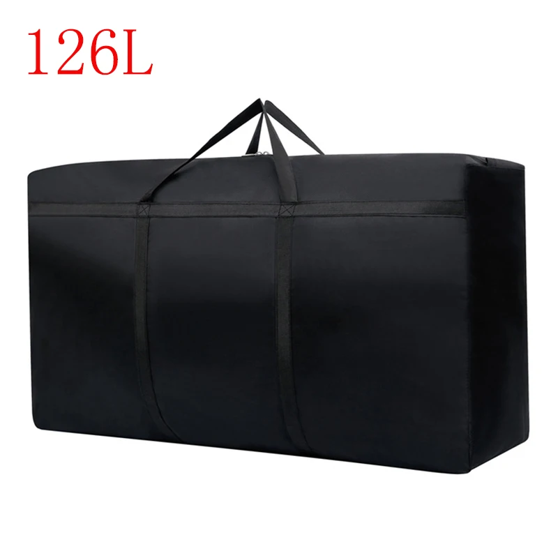 

Hand Capacity Storage Luggage New Foldable Travel Bag High Zipper Bag Portable Bags Cloth Moving Unisex Men Clothes Oxford For