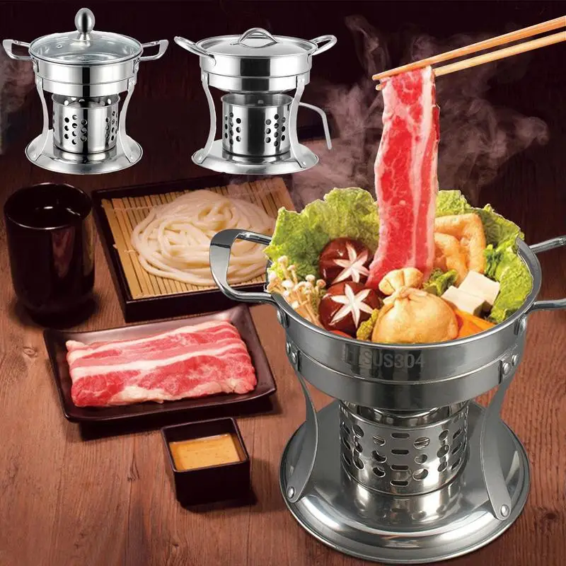 

Small Hot Pot For One Person Cookware Food Mesh Pot Cooking Accessories Slag Separation Colander Strainer Portable Cooking Pots