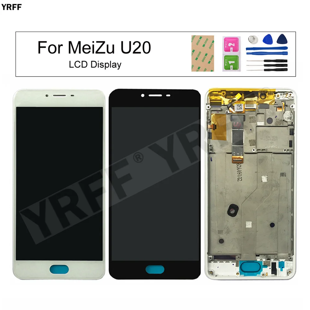 

5.5'' With Frame LCD Screens For MeiZu U20 LCD Display Touch Screen Digitizer Assembly Phone Repair Replacement Parts Free Ship