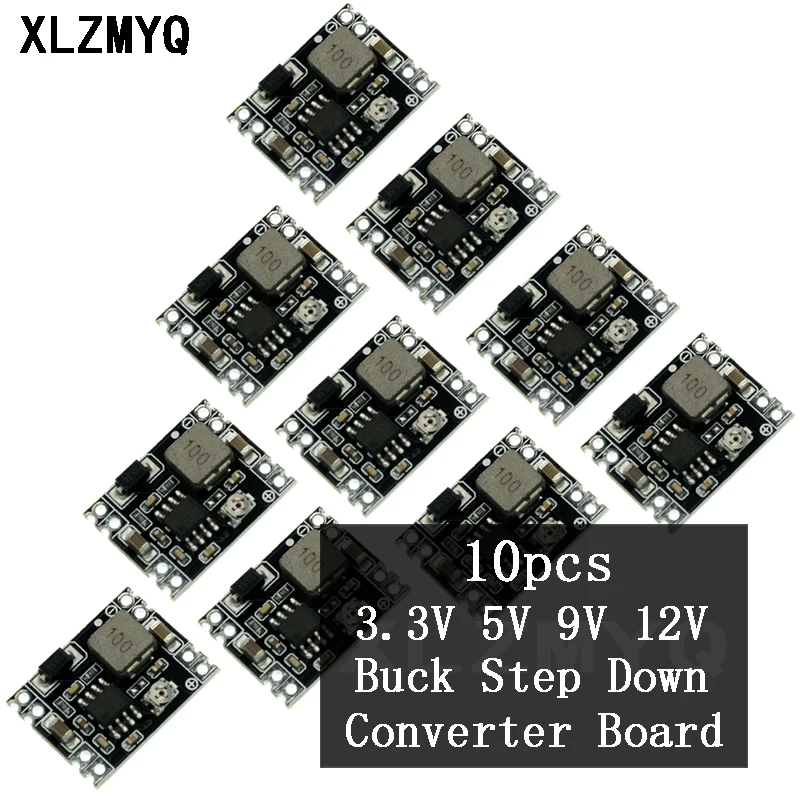 

10pcs 3A Mini DC-DC Buck Step Down Converter Board Module 5V-30V to 3.3V 5V DC DC Voltage Regulator Buck Module DIY Kit