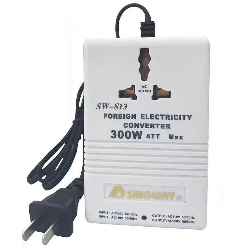 Transformador Curso Adaptador Interruptor Novo Carregador Profissional Converter 220v para 110v Step up Down Dupla Tensão 110 a 220 Conversor
