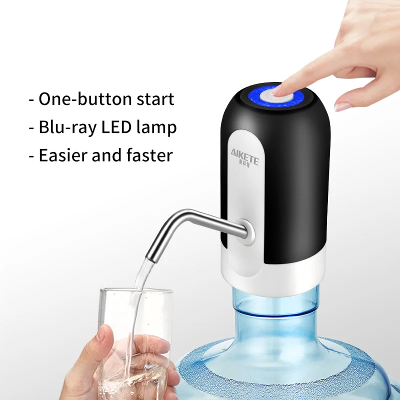 

Electric dispenser pump water bottles of eggplant with USB charging automatic 19/12/10/5 liters