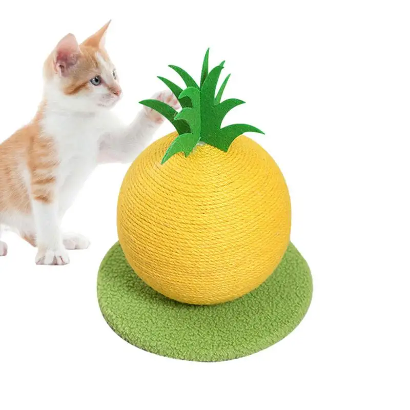 

Cat Scratching Post Fruit-shaped Scratching Posts For Indoor Cats Cat Scratcher Kitten Scratching Post 10 Inch Natural Sisal