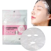 200pcs disposable plastic film full face cleaner mask paper ultra thin skin care paper beauty salon facial beauty healthy tools