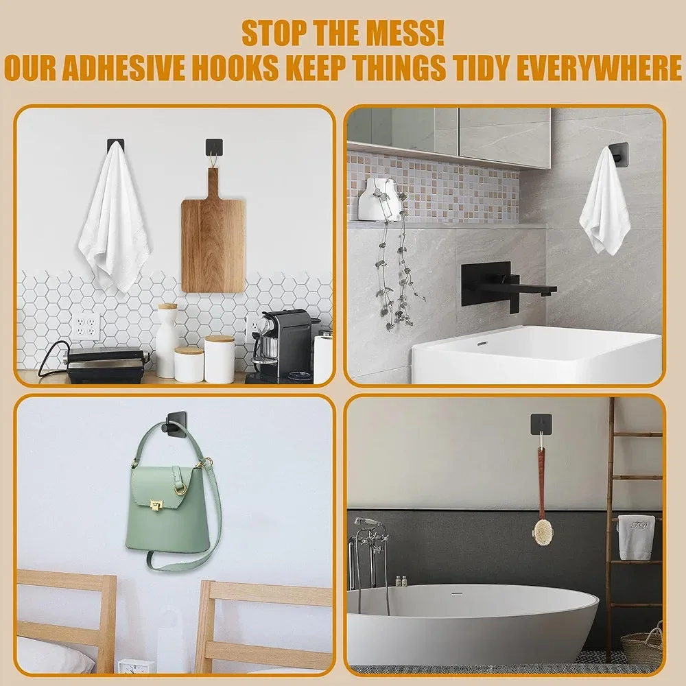 6 шт. настенные крючки для полотенец кухни и офиса