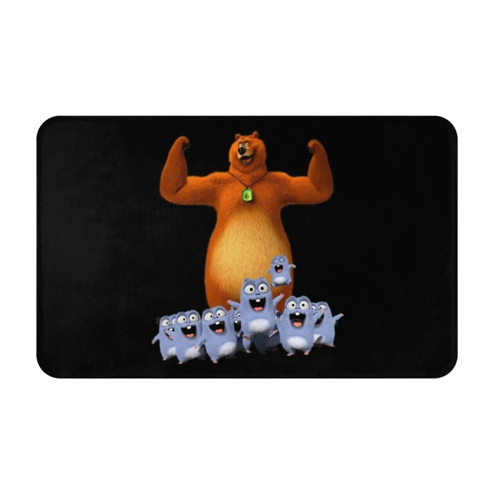 Счастливые лемминги Tabodi и Grizzy мягкая подушка автомобиль домашний коврик дверной