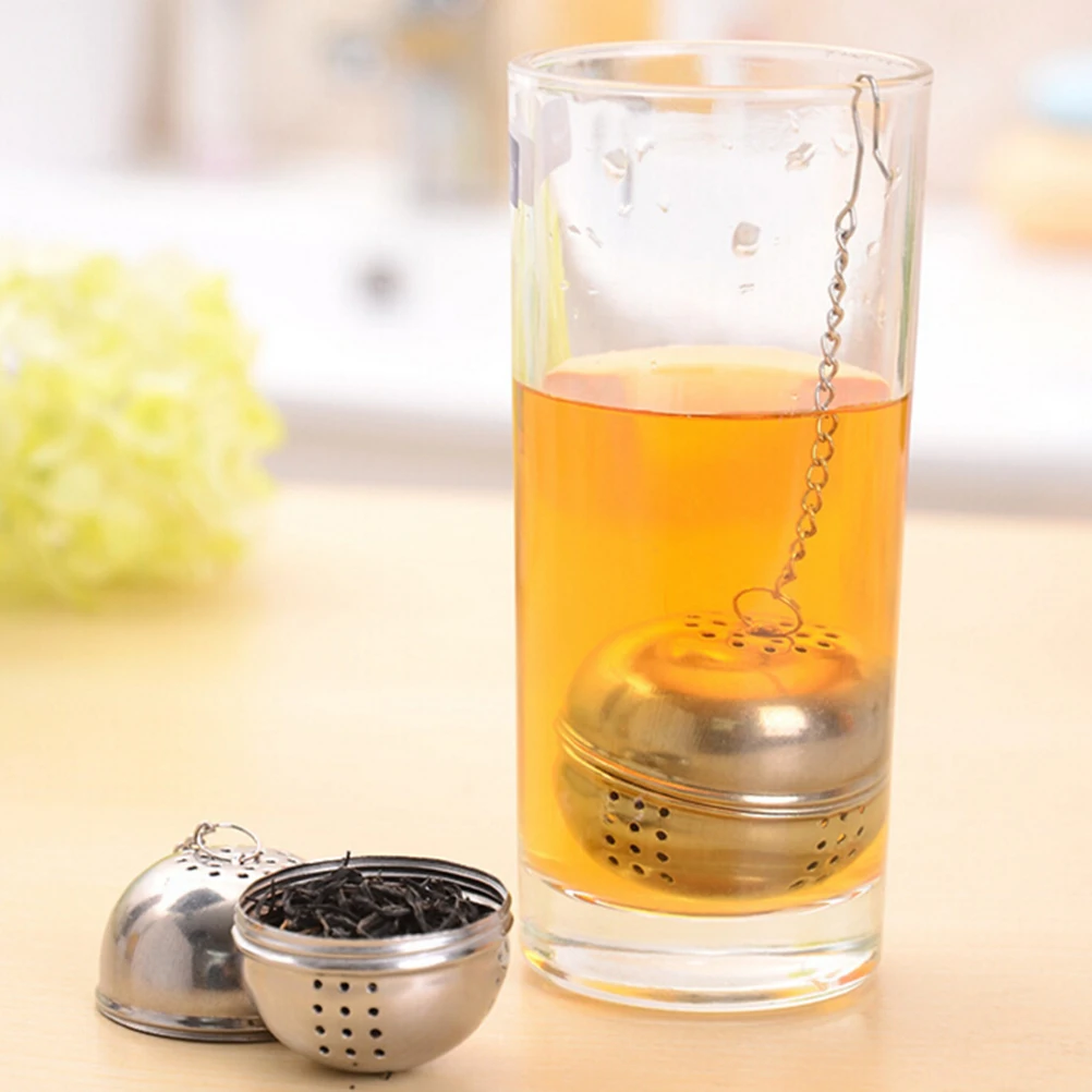 

Stainless Steel Tea Infuser Sphere Locking Spice Tea Ball Strainer Mesh Infuser Tea Filter Strainers Teaware Kitchen Accessories