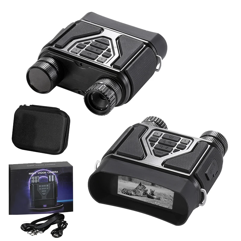 Купи Night Vision Binoculars Goggles Infrared Digital Night Vision 850nm HD 8X Digital Zoom Hunting Device 1080P Video Day Night 300m за 7,714 рублей в магазине AliExpress