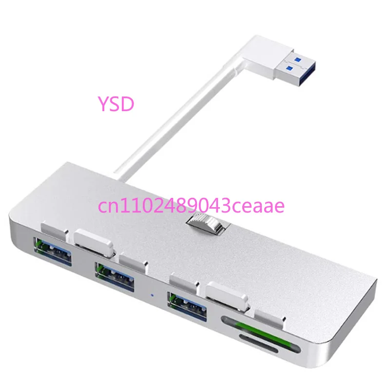 Фото USB-хаб из алюминиевого сплава с 3 портами USB 3.0, совместимый с iMac 21.5 и 27-дюймовыми тонкими моноблочными настольными ПК №1