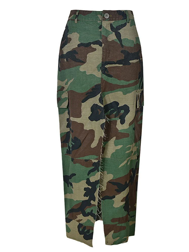 

Женская джинсовая юбка с карманами, на пуговицах