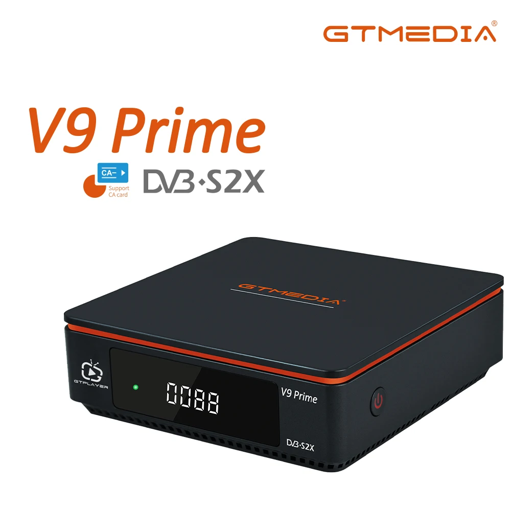 

Original Gtmedia V9 Prime Satellite TV Receiver V8X Built-in Wifi H.265 DVB-S2X upgrade by V9 Super V8 NOVA V7 S2X 1080P No app