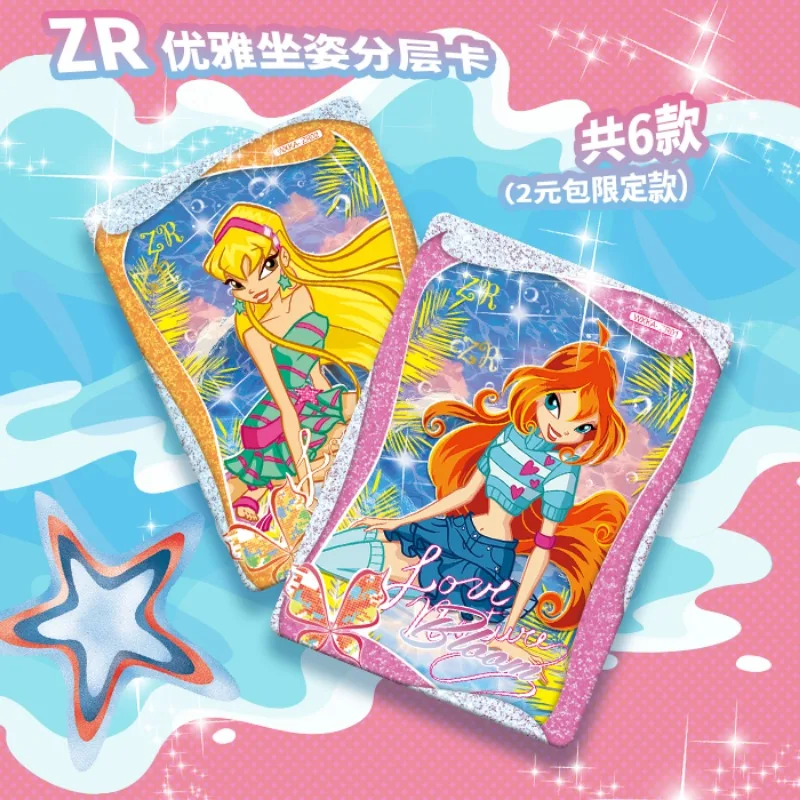 Натуральная карта Winx Club волшебная сумка сказочная карты Fairy Wonderland Bloom Stella Flora