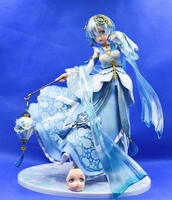 26cm relife in a different world from zero rem hanfu anime figures model desktop ornaments collectible model toys