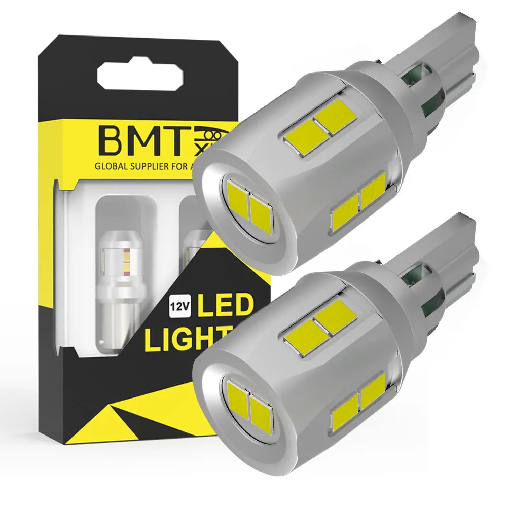 BMTxms 2 шт. T15 W16W Автомобильная фотолампа Canbus T10 W5W Высокая Мощность Авто фонарь заднего хода задний фонарь заднего хода 161 194 BMTxms 2 шт. T15 W16W Автомобильная фотолампа Canbus T10 W5W Высокая Мощность Авто фонарь заднего хода задний фонарь заднего хода 161 194