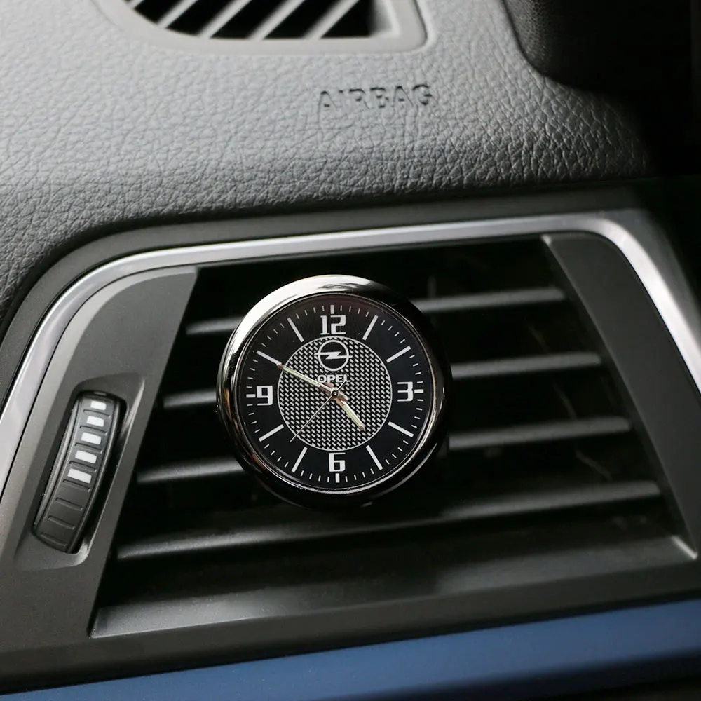 Автомобильные часы воздушный зажим для Opel OPC Astra J H G K Insignia Corsa D B E Mokka Vectra