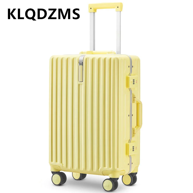 

KLQDZMS 20"22"24"26"28-Inch Student High-Capacity Luggage Case Unisex Cabin Universal Wheel Carry-On Password Portable Suitcase