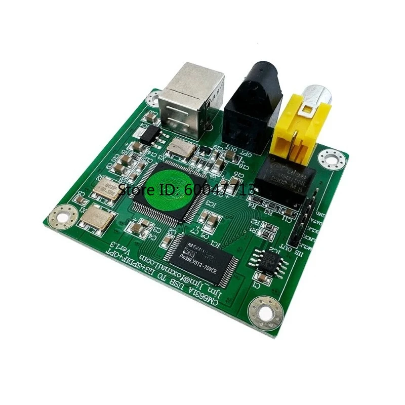 Фото CM6631A USB-конвертер аудиосигнала в SPDIF с коаксиальным и оптическим выходом, 32-битный, 384K, адаптер с высокой частотой дискретизации №4
