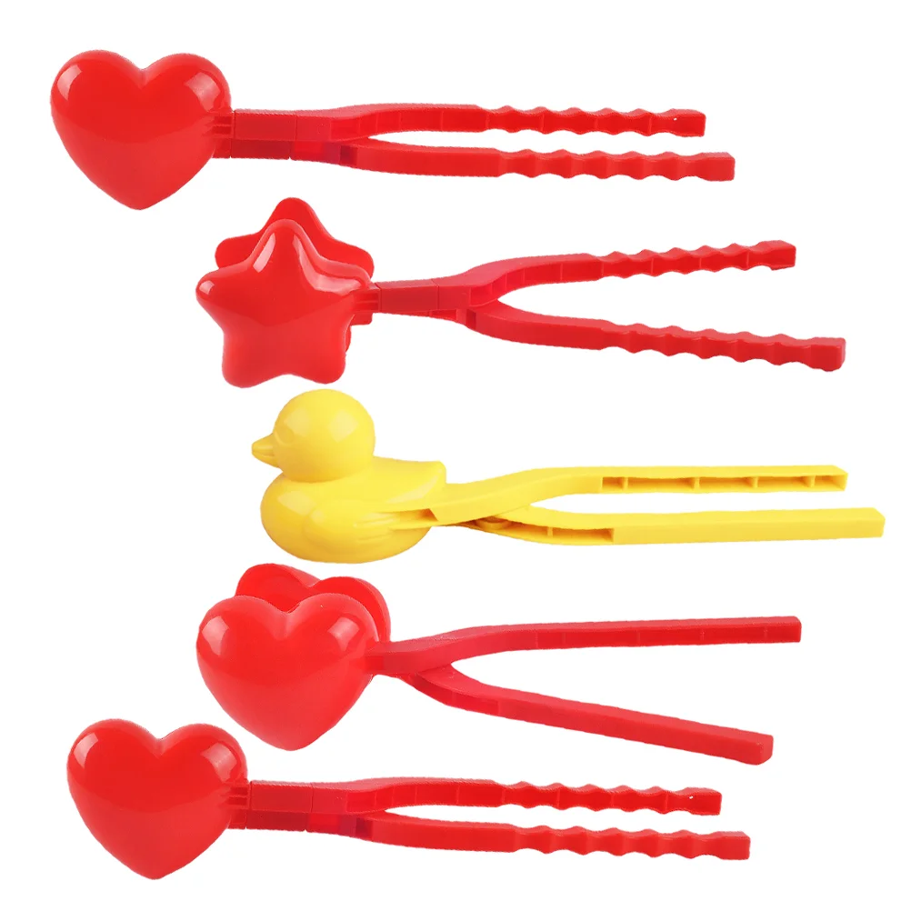 

5pcs Practical Useful Safe Chic Plastic Snowball Makers Snowball Clamps for Kids