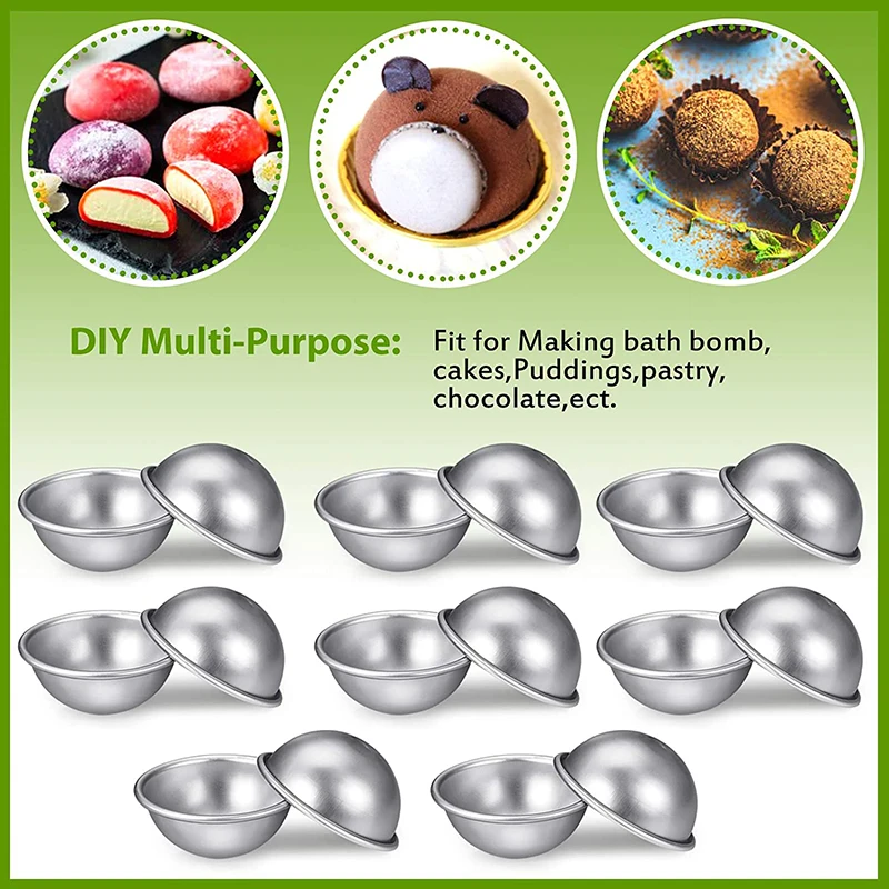 3-6 шт./компл. новые формы для бомбинки ванной из алюминиевого сплава Шариковая