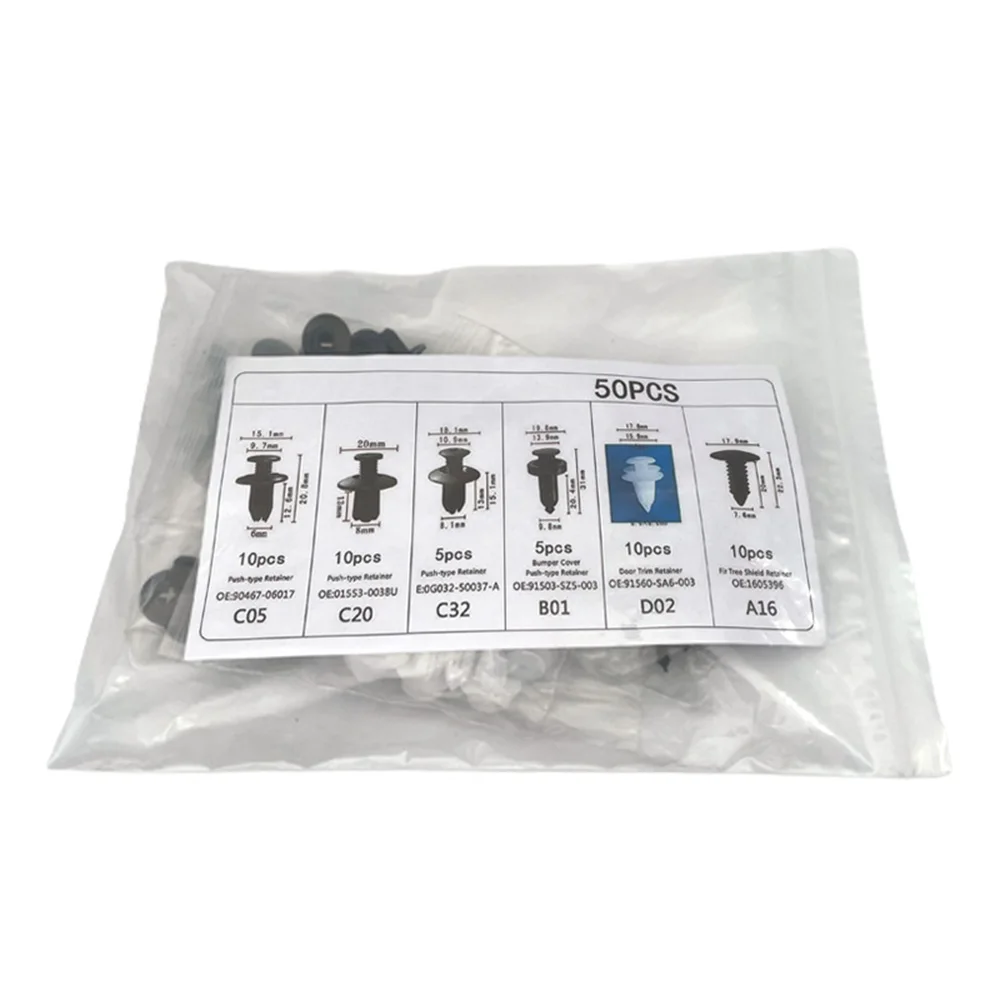 

6-размерные автоматические крепежные зажимы, автомобильный фиксатор, заклепки, дверное крыло для кузова, бампера, заклепки-зажимы