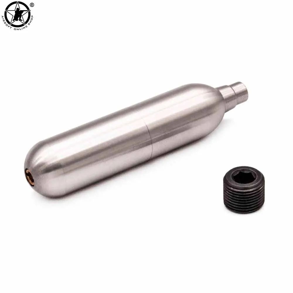 Многоразовый картридж AOLS CO2 емкостью 12 г/зеленая зеркальная капсула для