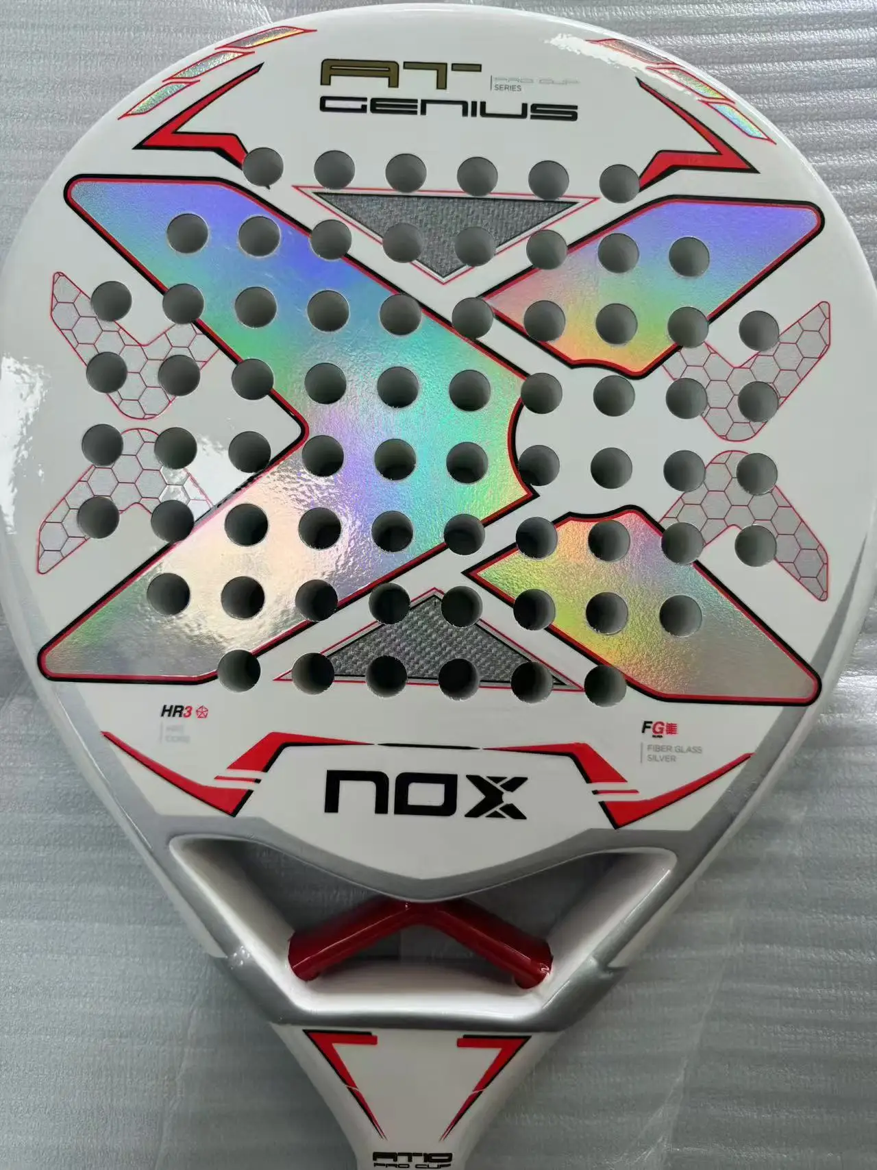 Raqueta de Padel премиум-класса из стекловолокна 18K с ручкой этиленвинилацетата гибкая