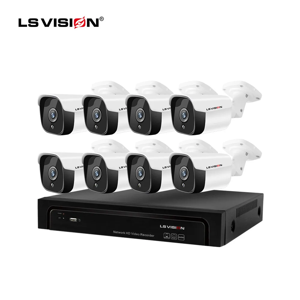 

Wired Outdoor 8mp CCTV Security Camera System Motion Detection 8ch 4K POE NVR Kit Home Surveillance Kit