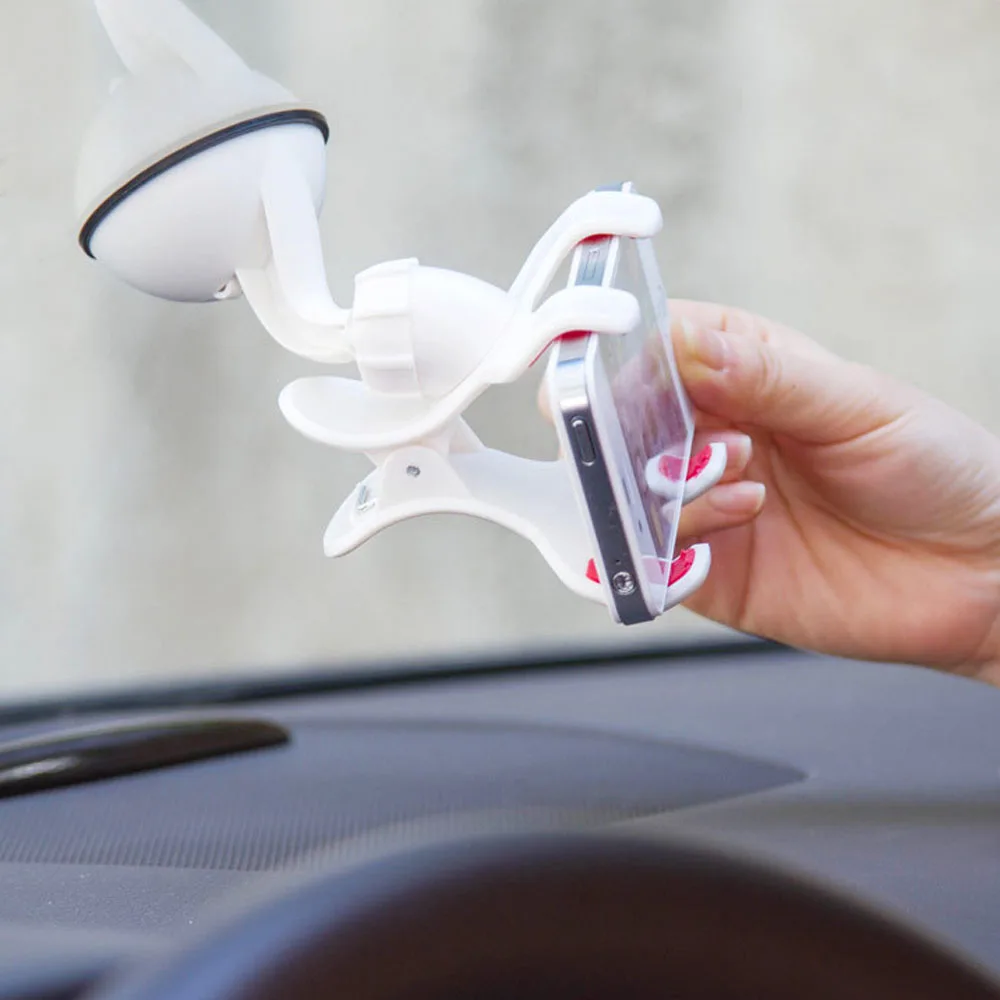 

1pc Universal Auto Mobile Phone GPS Stand Mini Car Windshield Mount 360 Degree Rotation Phone Holder Suction Cup