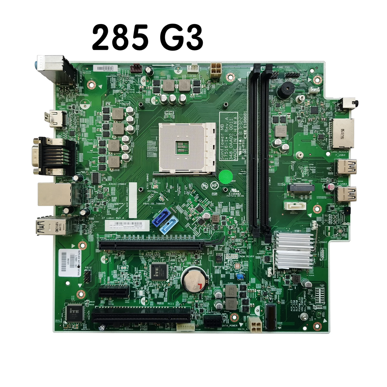 

For HP 285 G3 MT Motherboard AM4 L15931-001 L15931-601 942023-002 L21723-001 348.0AA02.0011 Mainboard 100%tested fully work