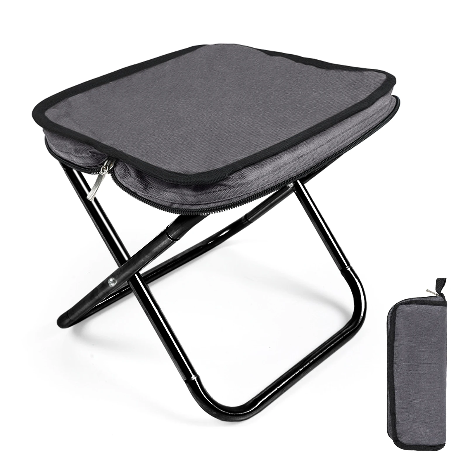 

Foldable Camping Stool Fishing Chair Portable Folding Stool With Storage Bag for Hiking Hunting Traveling Ultralight Bench