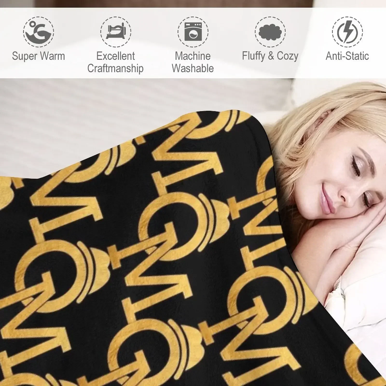 Одеяло с логотипом Olly Murs Goldem винтажное самое мягкое одеяло в клетку для кровати