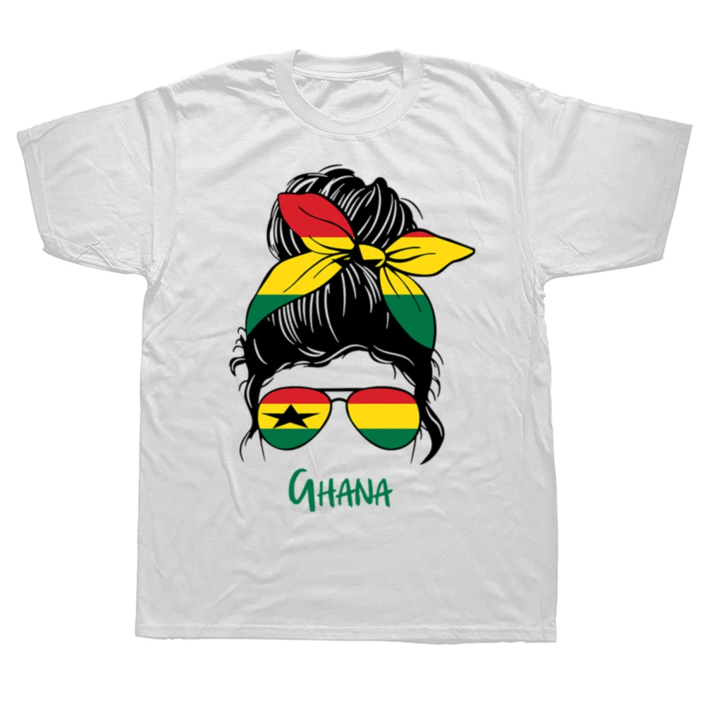 Мужская футболка Ghana Ghanaian Girl Woman Flag хлопковая