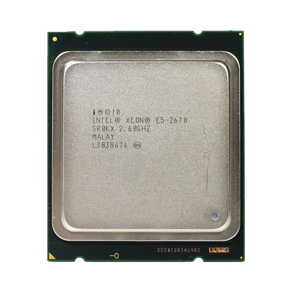 

Intel Xeon Processor E5 2670 E5-2670 CPU (20M Cache, 2.60 GHz, 8.00 GT/s IntelQPI) LGA 2011 SROKX C2