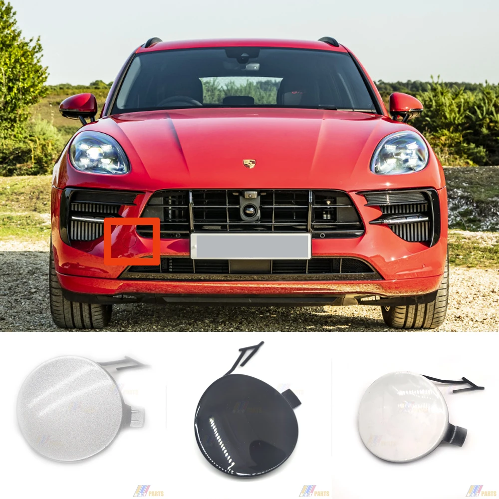 

Fit 19-22 Porsche 95B Macan Base GTS Turbo S 2.0L 2.9L 3.0L 3.6L FRONT TOW EYE CAP COVER 95B807500C
