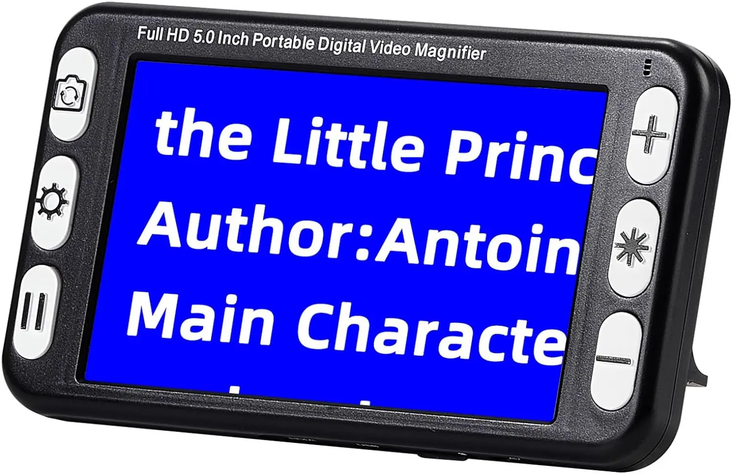 

Цифровая видеолупа, средства для чтения, портативная 5-дюймовая электронная лупа, портативные средства для низкого зрения, 2-48X Zoom, 26 цветов, лупа