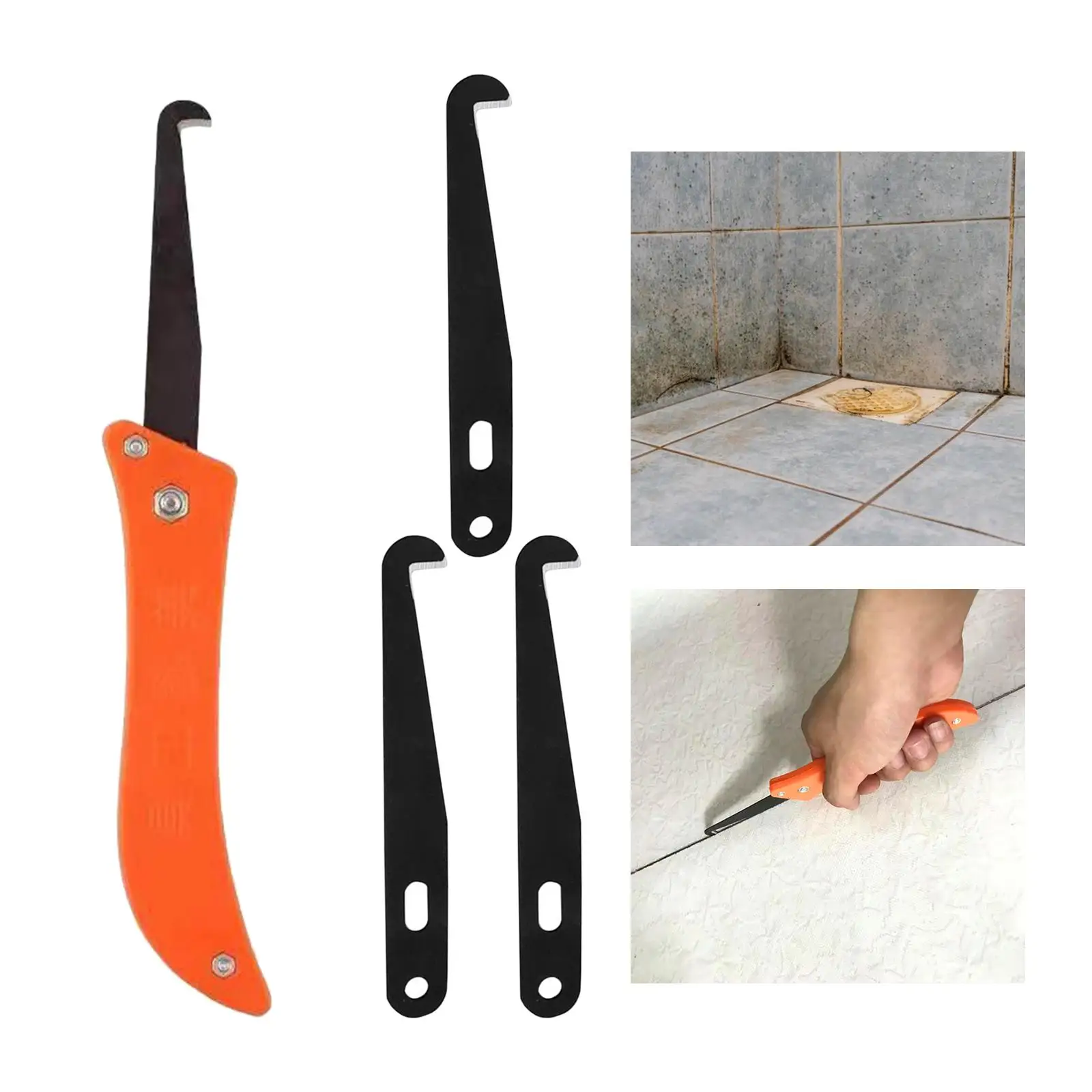 

Professional Grout Removal with 3Pcs Tiles Kitchen