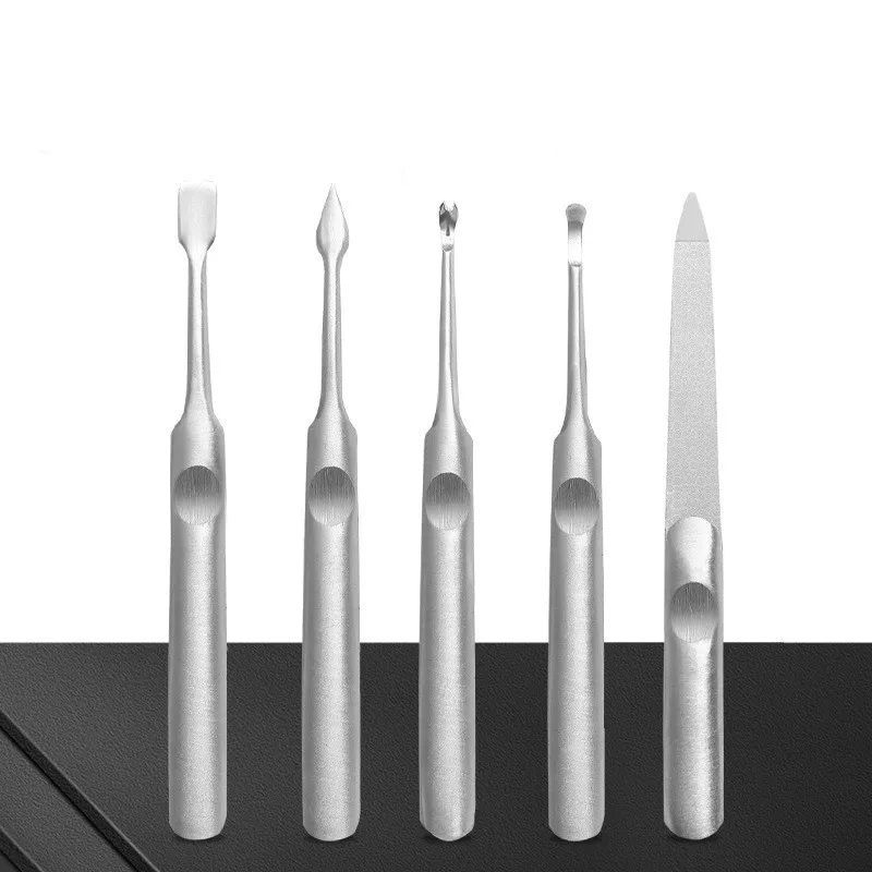 

1 шт. профессиональная пилка для ногтей из нержавеющей стали, буфер, металлический двухсторонний шлифовальный стержень, инструменты для ман...