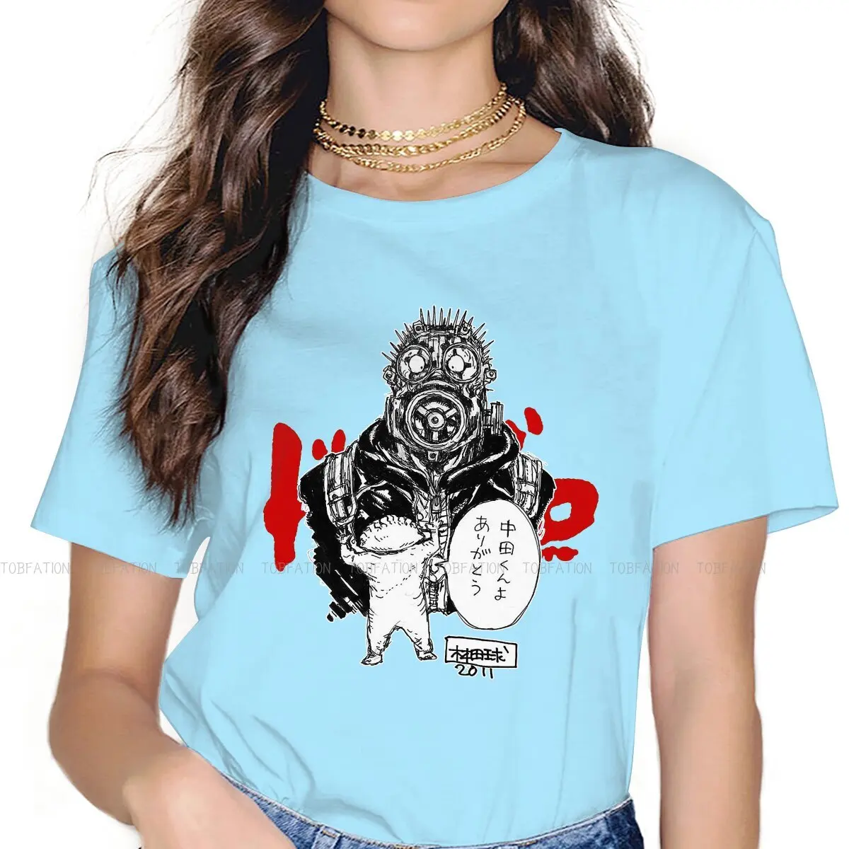 

Dorohedoro Kaiman Cayman Comics 100% TShirts Anime Woman's T Shirt 5XL Clothing