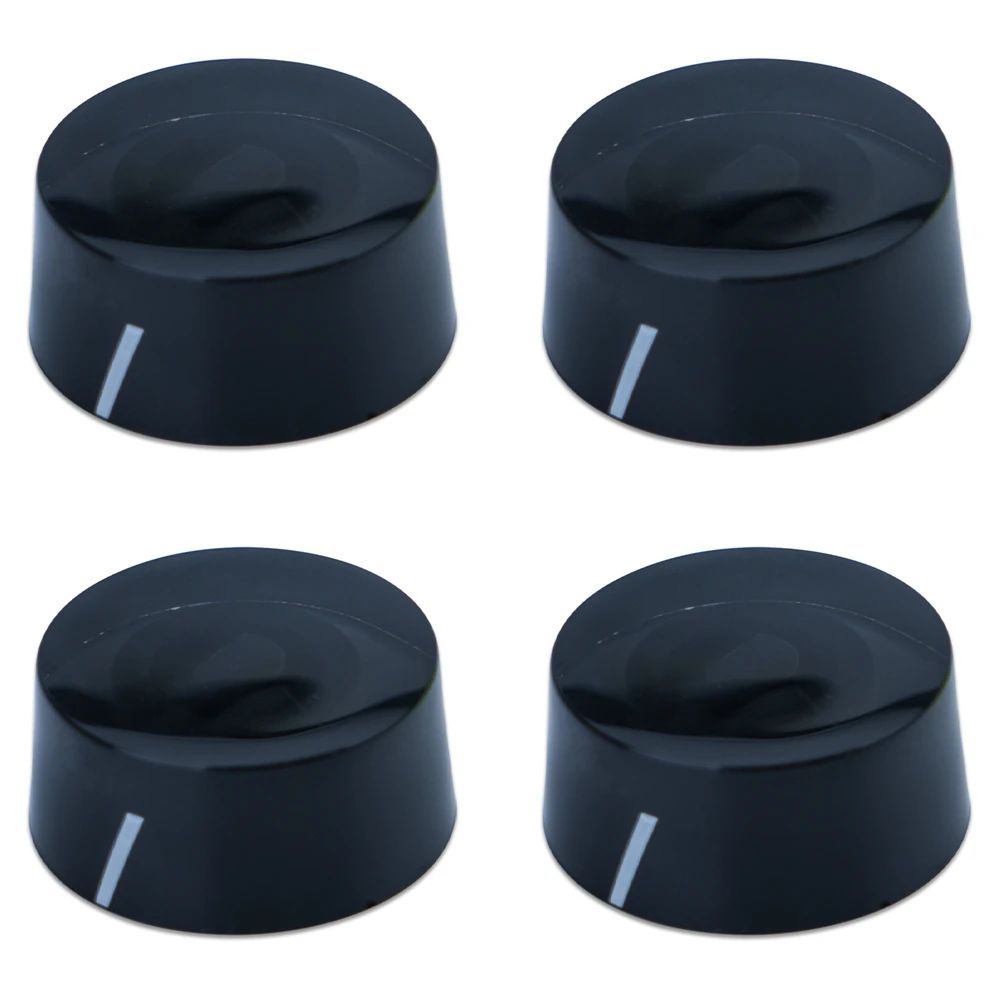 4 шт. ручки для гитары крышка потенциометра Полуось отверстие черный