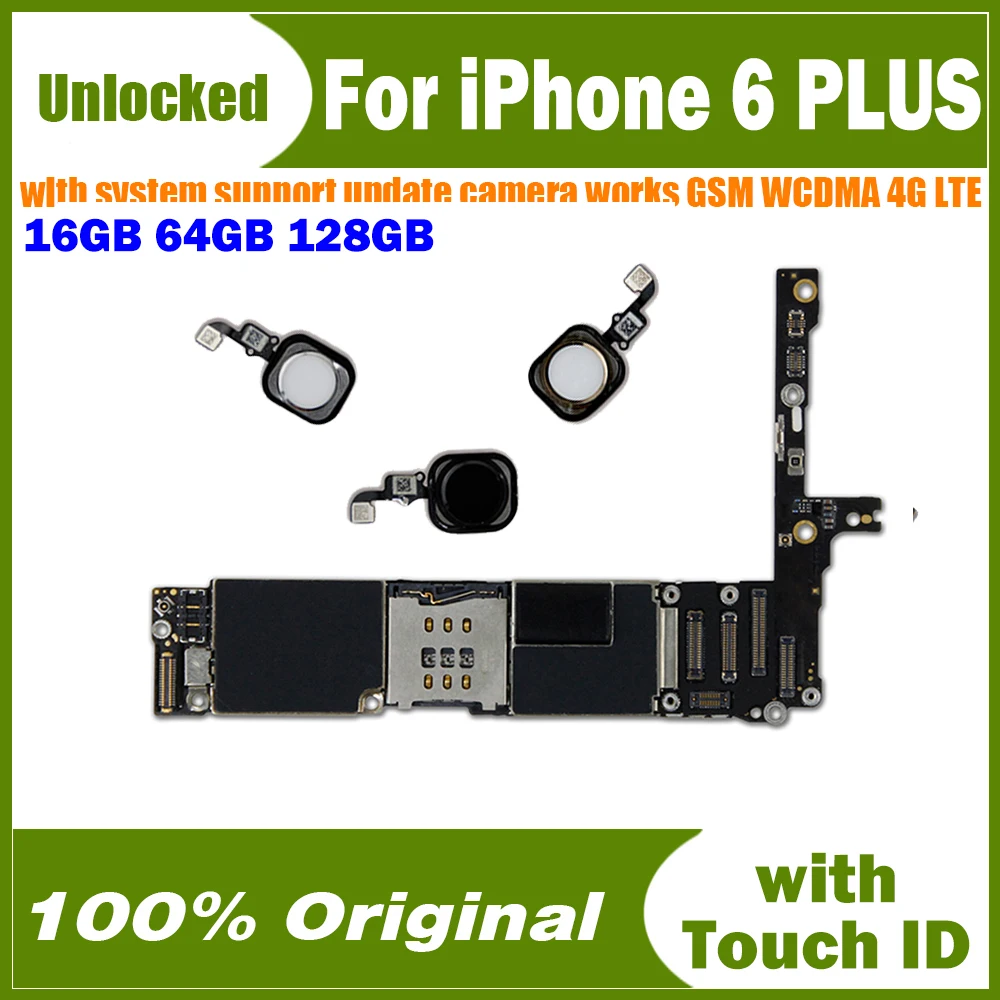 Материнская плата с полными ЧИПАМИ 4G Lte материнская iCloud для IPhone 6 Plus 16 ГБ 64 128 не