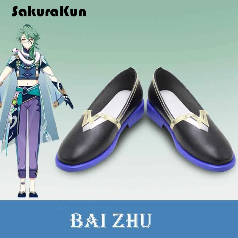 

Обувь для косплея Game Genshin Impact Baizhu, размер 35-48, обувь для ног