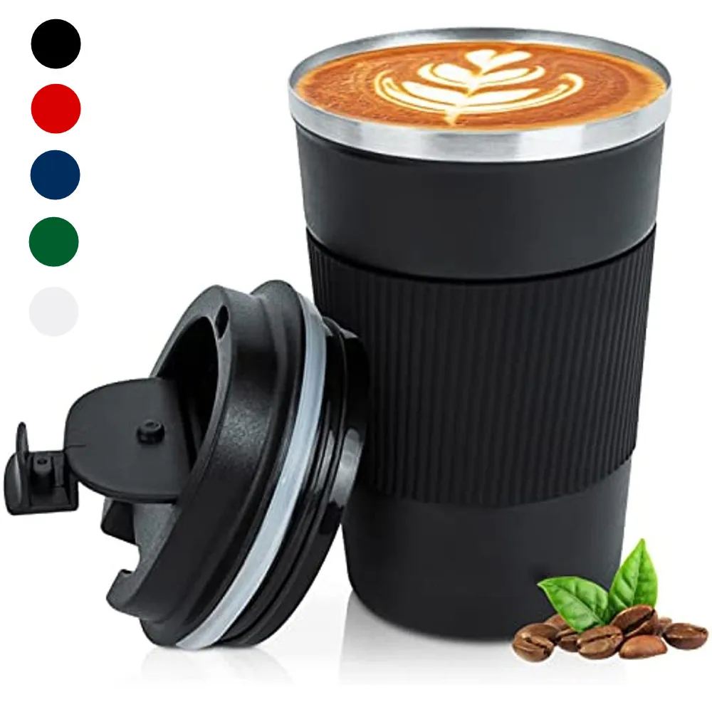 

Дорожный термос для кофе Вакуумная чашка из нержавеющей стали, изолированная кофейная кружка, бутылка для воды с герметичной крышкой, автомобильный дорожный стакан