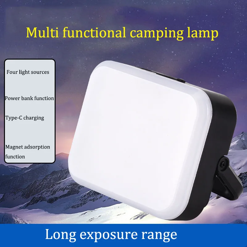 

Светодиодный фонарь для палатки с аккумулятором, портативный аварийный ночной Светильник для кемпинга и работы