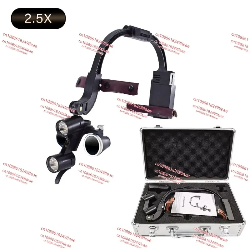 Увеличительное стекло с налобным фонарем