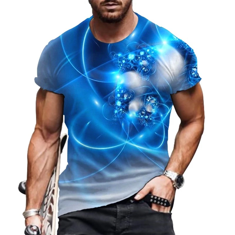 

Mens T-Shirt Summer Oversized New Hip-hop style Short Sleeve Men's 3D Digital Printing O Neck T-Shirt Men's Fashion Tops