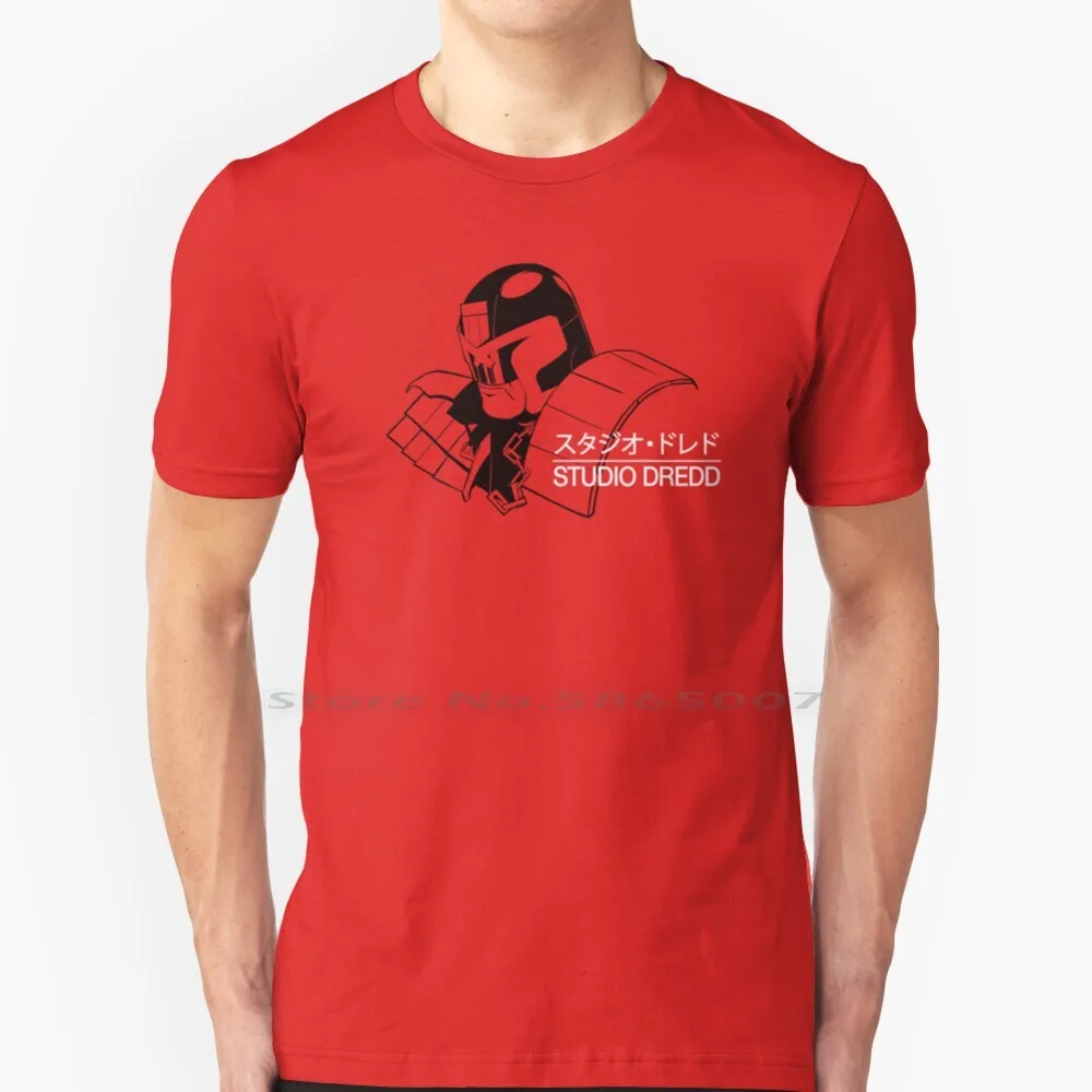 

Studio Dredd T Shirt 100% Cotton Judge Dredd Studio Ghibli Anime Comic Sylvester I Am The Law Big Size 6xl Tee Gift Fashion