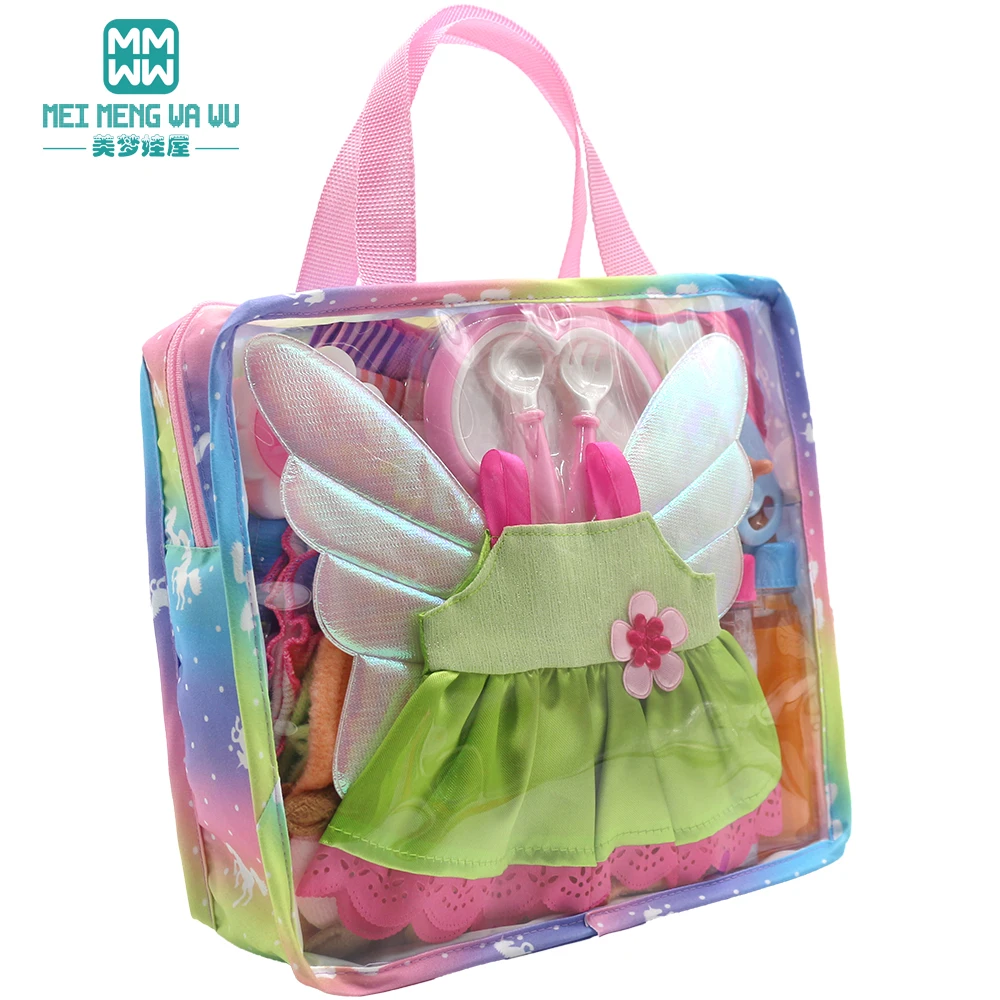 Подходит для американских кукол 15-18 дюймов игрушек новорожденных модный рюкзак
